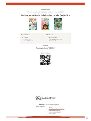 cover image of Kids Graphic Novels K-8 Beehive